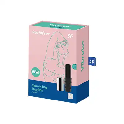 Satisfyer- Sparkling Darling wyjątkowy srebrny miniwibrator. Wodoodporny, mocne wibracje, dyskretny rozmiar