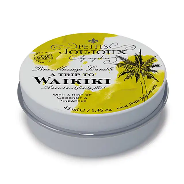 PETITS JOUJOUX - Świeca do masażu Waikiki 33 gram. Mega sale!