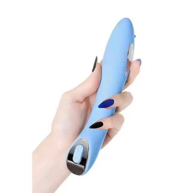 Tesla Physics  G-Point Blue - Błękitny jedwabiście silikonowy wibrator z elektrostymulacją.  5 funkcji electro, 7 programów wibracji.