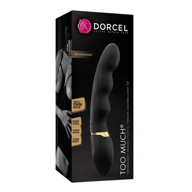Dorcel - Too Much 2.0 USB. Elastyczny wibrator z 3 silniczkami! Moc wibracji!