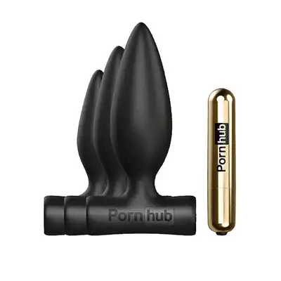 Pornhub - Trilogy Anal Training Kit With Bullet. Wibrujący analny zestaw treningowy