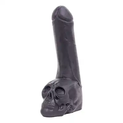 Wielkie realistyczne dildo z trupią czaszką 28.5 cm