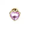 Plug-Jawellery Gold with Pink Diamond. Biżuteria Analna Złoty Plug z Jasnoróżowym Diamentem.