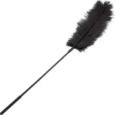  Easy Toys - Feather Tickler Black XL. Czarne piórko do łaskotania 70 cm