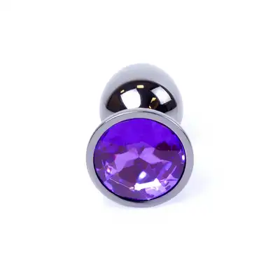 Plug-Jawellery Dark Silver PLUG- Purple