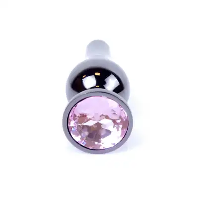 Plug-Jawellery Dark Silver BUTT PLUG- Rose