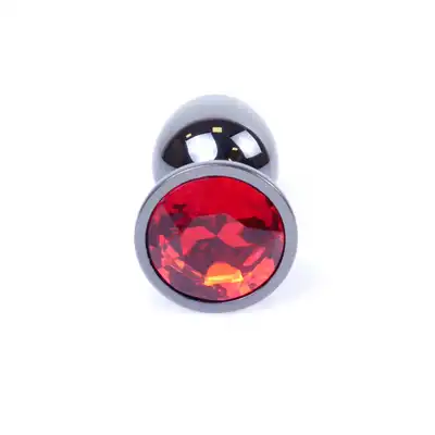 Plug-Jawellery Dark Silver PLUG- Red