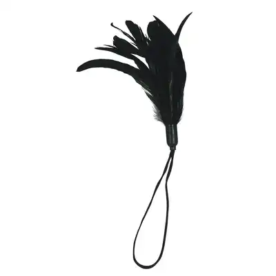 Sportsheets - Pleasure Feather Black. Czarne delikatne piórko do łaskotania