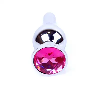Bseries - Plug-Jawellery Silver BUTT PLUG- Pink