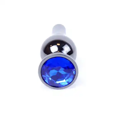 Plug-Jawellery Dark Silver BUTT PLUG- Dark Blue