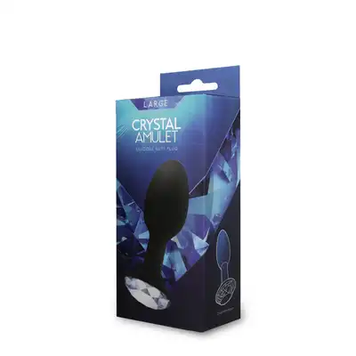Plug-CRYSTAL AMULET SILICONE BUTT PLUG LARGE