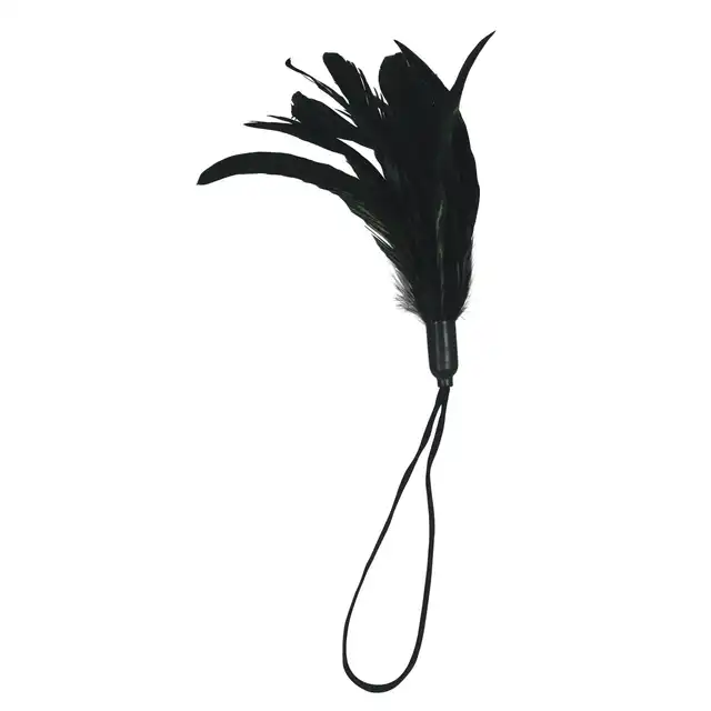 Sportsheets - Pleasure Feather Black. Czarne delikatne piórko do łaskotania