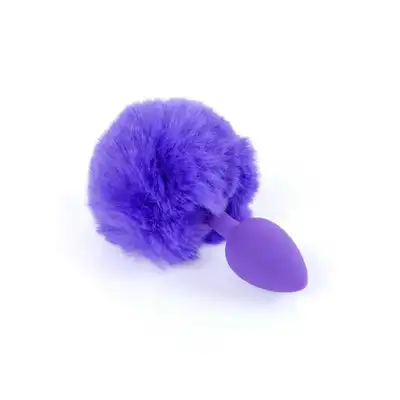 Plug-Jawellery Silikon PLUG - Bunny Tail - Purple