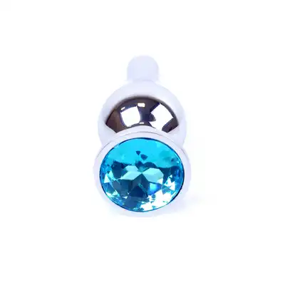 Plug-Jawellery Silver BUTT PLUG- Light Blue