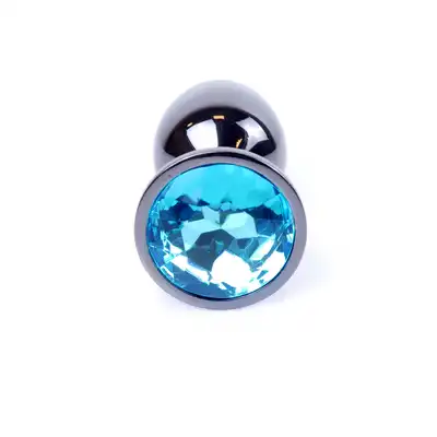 Bseries - Plug-Jawellery Dark Silver PLUG- Light Blue