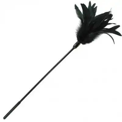 Sportsheets - Starbust Feather Black. Czarne piórko do łaskotania 55 cm 
