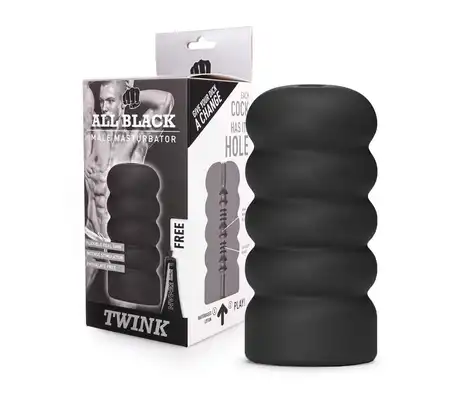 All Black - Fantastyczne masturbatory męskie z miękkiego silikonu. Super dyskretne.. 