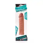 Lovetoy - Pleasure X-Tender 1". Nakładka przedłużająca penisa o 2,4 cm. Cyberskóra.