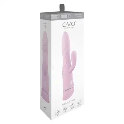 Wibrator-OVO K7 RABBIT VIBRATOR PINK