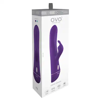 Wibrator-OVO K6 RABBIT VIBRATOR PURPLE