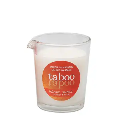 Taboo - brzoskwiniowa świeca do masażu pobudzająca zmysły!