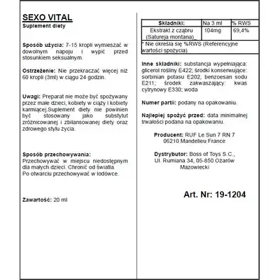 Supl.diety-APHRODICT SEXOVITAL 30 ml