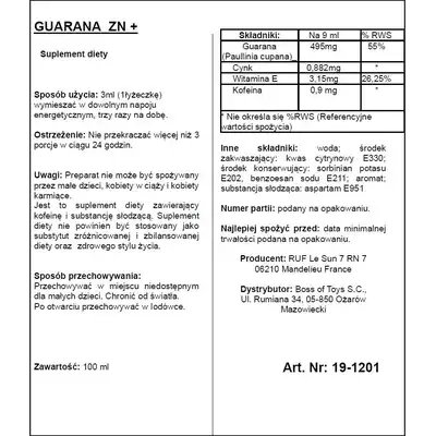 Supl.diety-APHRODICT GUARANA ZN + 100 ml