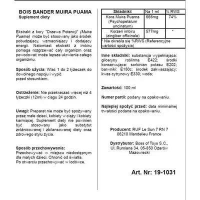 Supl.diety-BOIS BANDE 100 ML
