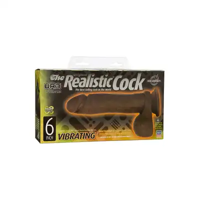 Wibrator-THE REALISTIC COCK VIBR 6"""" BLACK