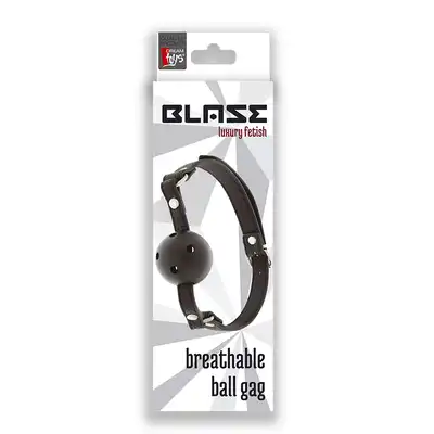 BLAZE - Knebel ball-gag z otworami ułatwiającymi oddychanie