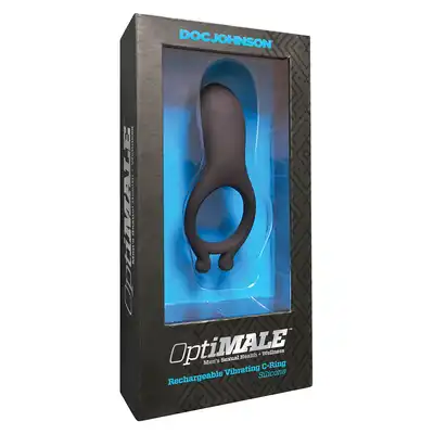 Pierścień-OPTIMALE VIBRATING C RING BLACK