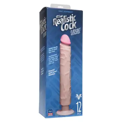 Wibrator-UR3 COCK VIBR 12"""" NO BALLS FLESH