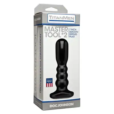 Plug-TITAN MEN MASTER TOOL #2 BLACK