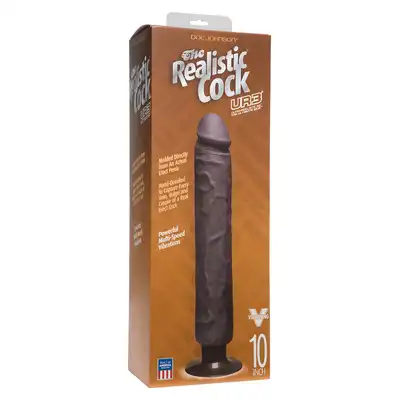 Wibrator-UR3 COCK VIBR 10"""" NO BALLS BLACK