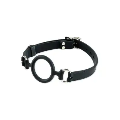 Knebel-SILICONE O-RING GAG BLACK