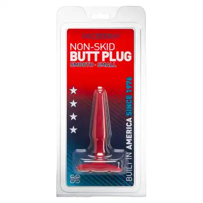 Plug-CLASSIC BUTT PLUG NON SKID SLIM RED