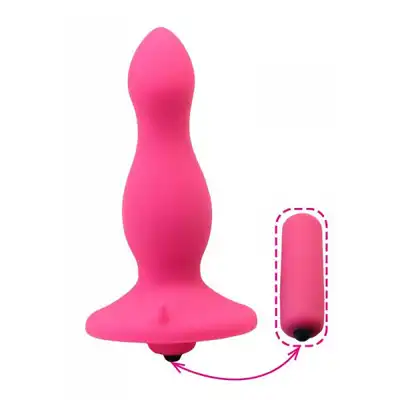 Plug/vibr-BUTT PLUG WITH SUCTION