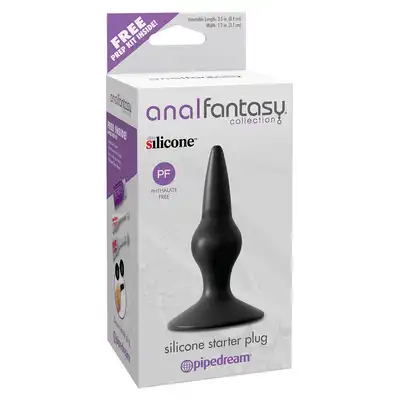 Plug/kulki-SILICONE STARTER PLUG BLACK