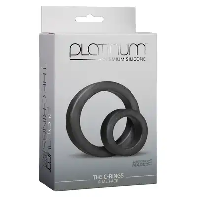 Pierścień-PLATINUM PREMIUM C- RINGS CHARCOAL