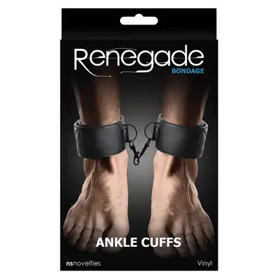 Kajdanki-ANKLE CUFFS BLACK