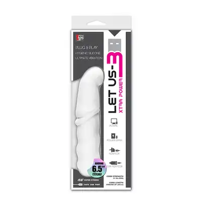 Wibrator-LET US-B VIBRATOR WHITE