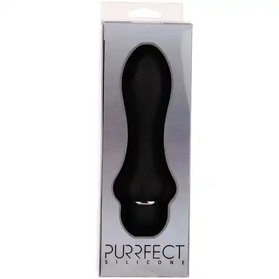Masażer/anal-PURRFECT SILICONE ANAL VIBRATOR BLACK