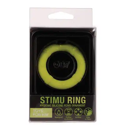 Pierścień-NEON STIMU RING 37MM GREEN