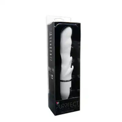 Wibrator-PURRFECT SILICONE DELUXE VIBE WHITE