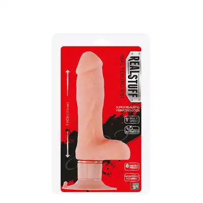 Wibrator-REALSTUFF 7INCH VIBRATOR - FLESH