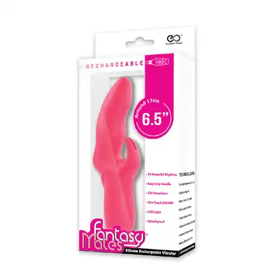 Wibrator-MATES FANTASY RECHARGE VIBRATOR PINK
