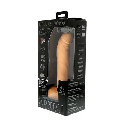 Dildo-PURRFECT SILICONE DELUXE ONE TOUCH 8INCH