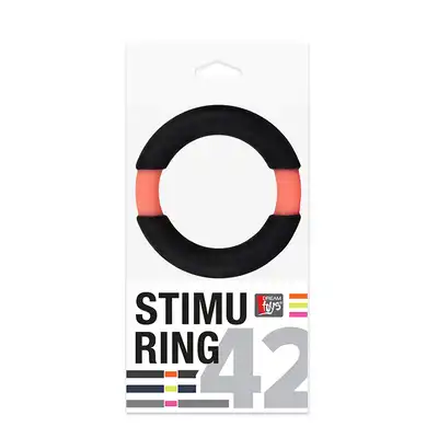 Pierścień-NEON STIMU RING 42MM BLACK/ORANGE