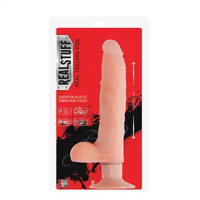 Wibrator-REALSTUFF 9INCH VIBRATOR - FLESH