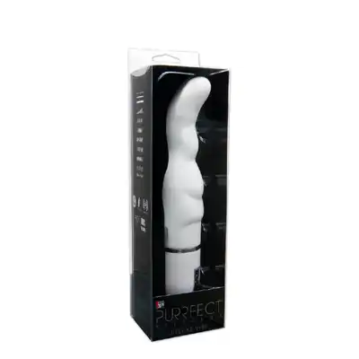 Wibrator-PURRFECT SILICONE DELUXE VIBE WHITE